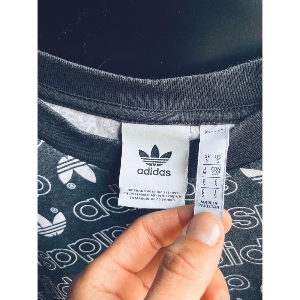 ADIDAS 3 STRIPE ALL OVER TEE - Picture 2 of 4